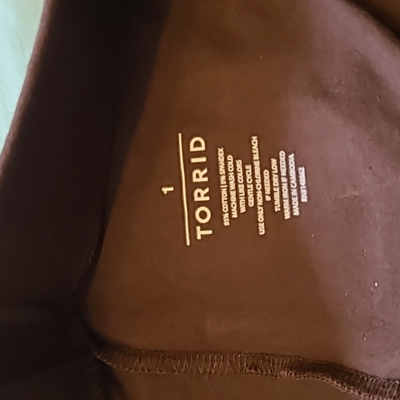 Torrid Brown Leggings - Picture 3 of 3